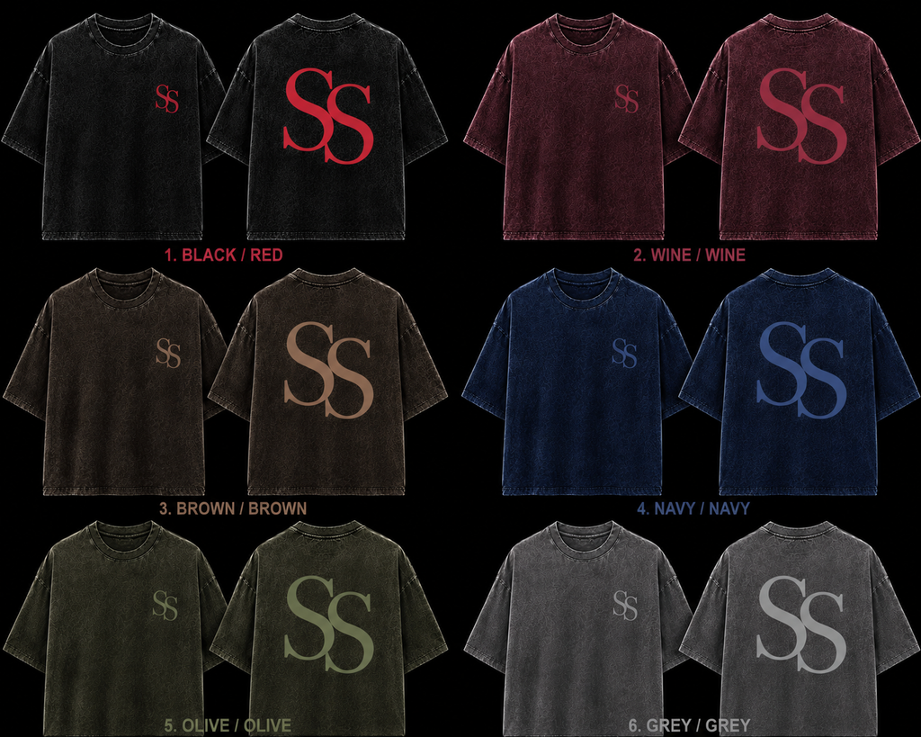 Double ss washed out tee