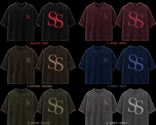 Double ss washed out tee